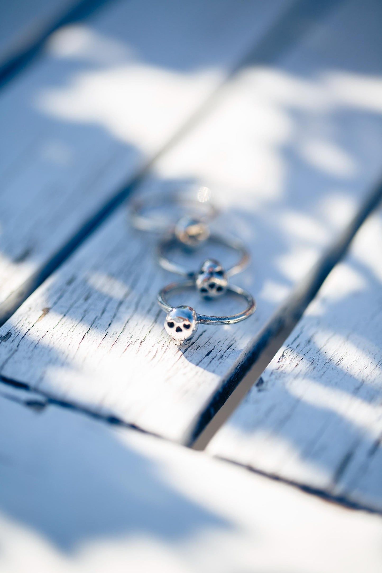 Infatuadead-Small Skull Band Ring-Love You to Death Collection