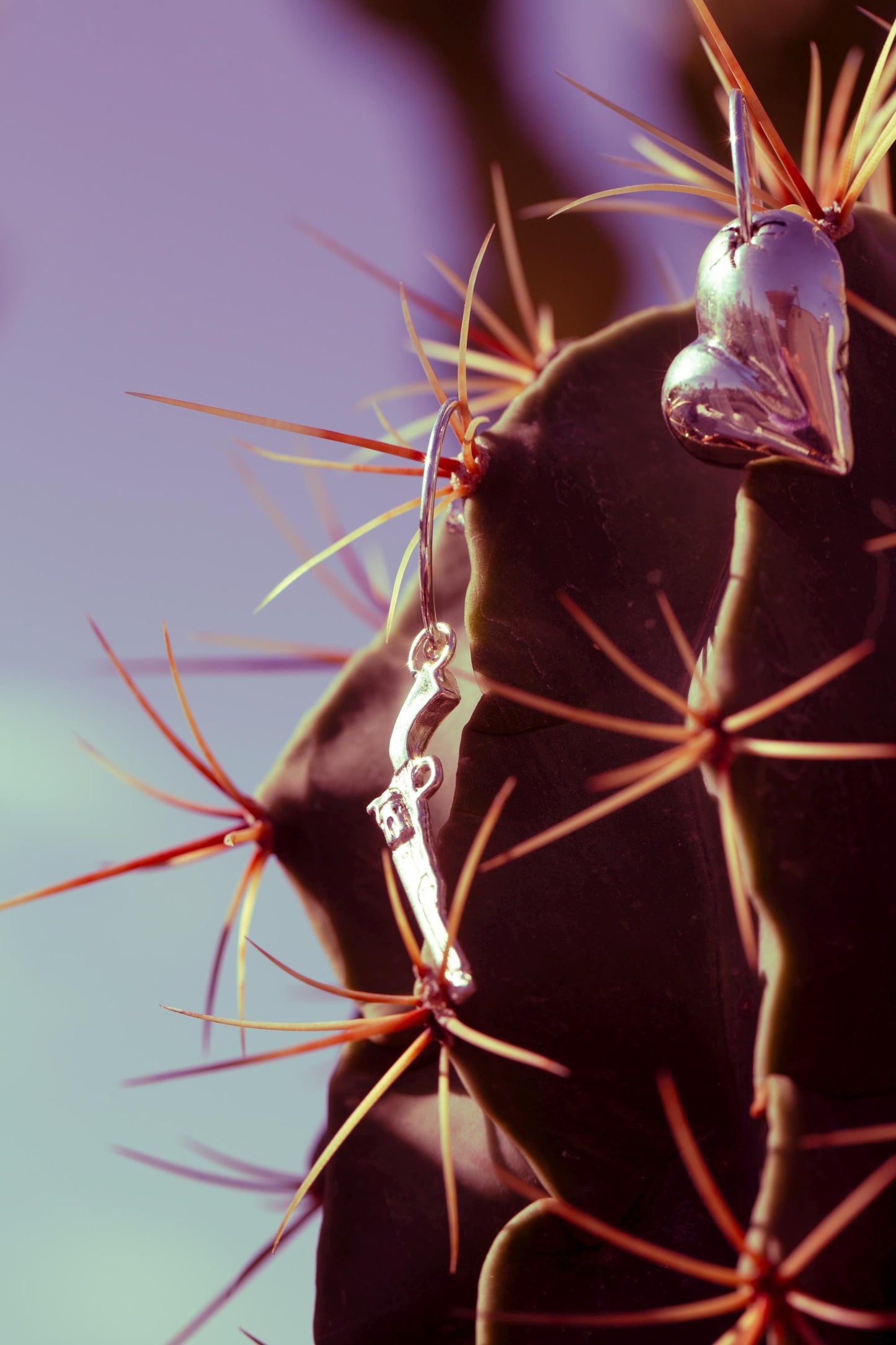 Shot Through the Heart-Heart and Pistol Set of Earrings-Love You to Death Collection