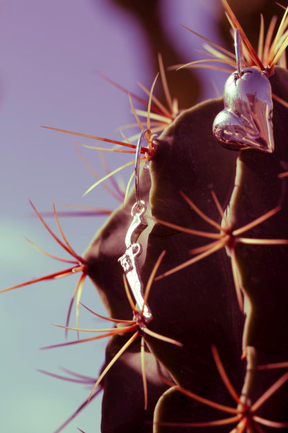 Shot Through the Heart-Heart and Pistol Set of Earrings-Love You to Death Collection